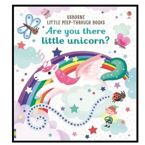 BUNDLE & SAVE🦄 Usborne Little Peep Through Book Are You There Little Unicorn
